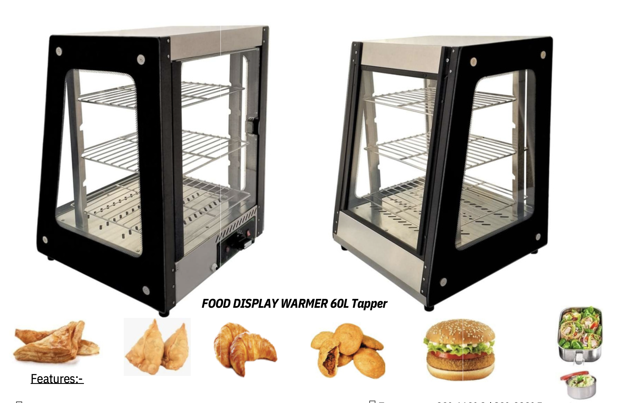 FDW 60L T  Tapper Food Display Warmer